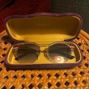 Authentic Gucci Women's Sunglasses - Shiny Glitter  GG0283S-30002381003